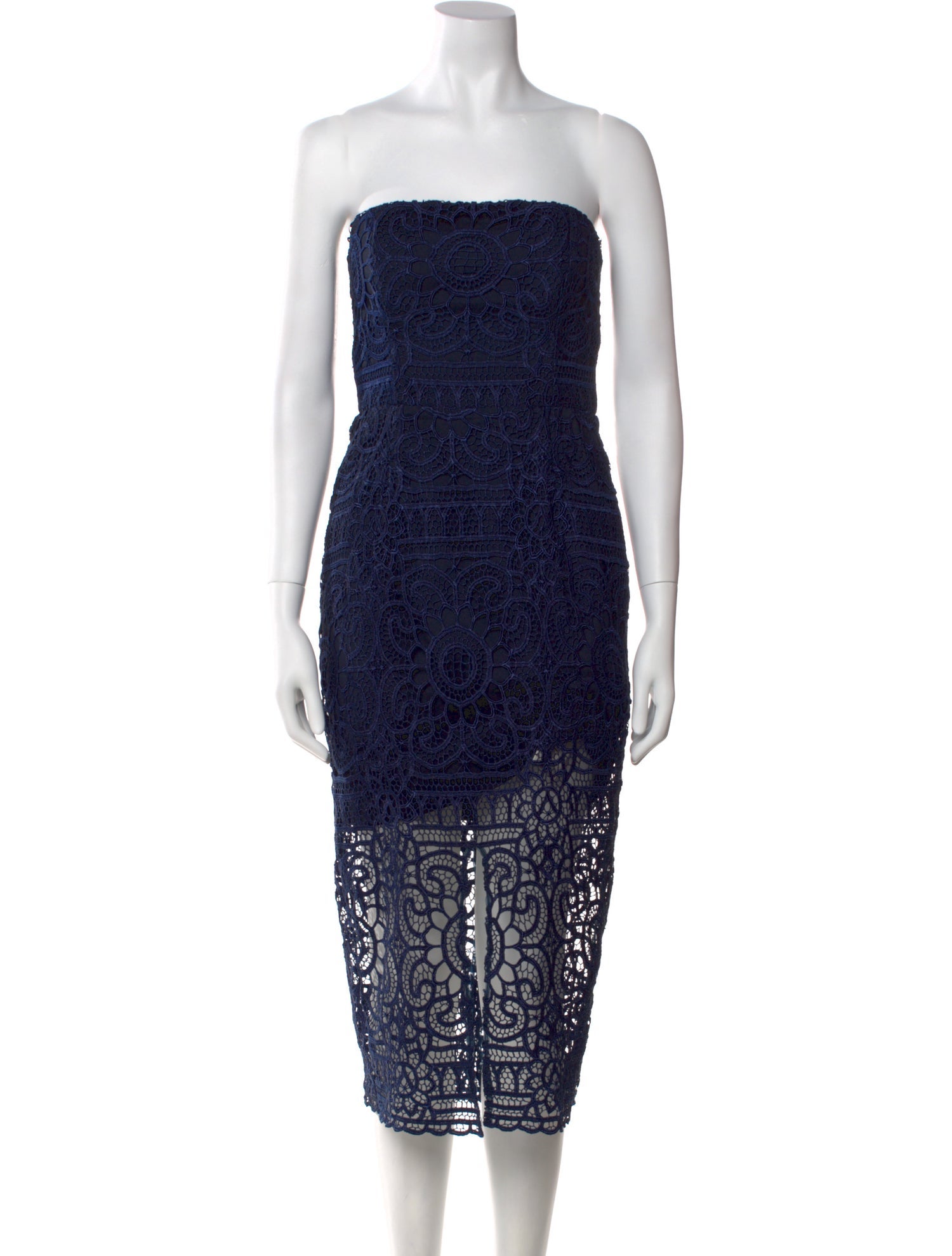 Nicholas Crochet Knee-Length Dress